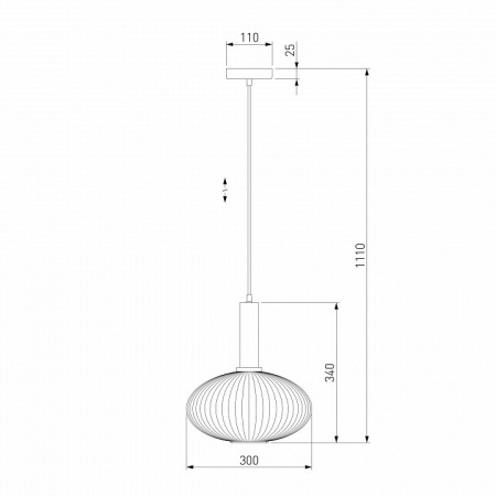 Подвесной светильник 50183/1 прозрачный Eurosvet Bravo