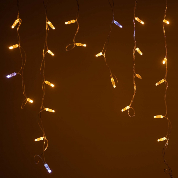 Arlight Светодиодная гирлянда ARD-EDGE-CLASSIC-2400x600-CLEAR-88LED-FLASH Yellow (230V, 6W) (Ardecoled, IP65)