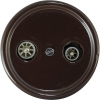 BIRONI Лизетта Керамика Коричневая Розетка TV-R-SAT проходная