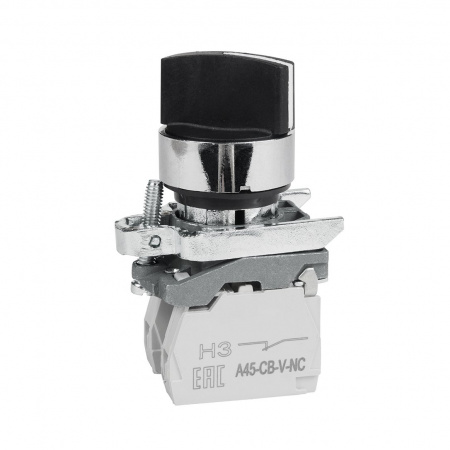 КЭАЗ Переключатель OptiSignal D22 C4-S-33 3 положения с фикс металл 2НО XB4BD33