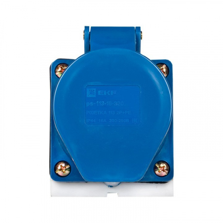 EKF PROxima Розетка стационарная наружная 113 2Р+РЕ 16А 220В IP44