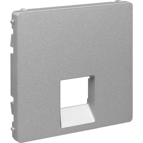 Legrand Valena LIFE Алюм Накладка розетки ТЛФ/комп 1-ой