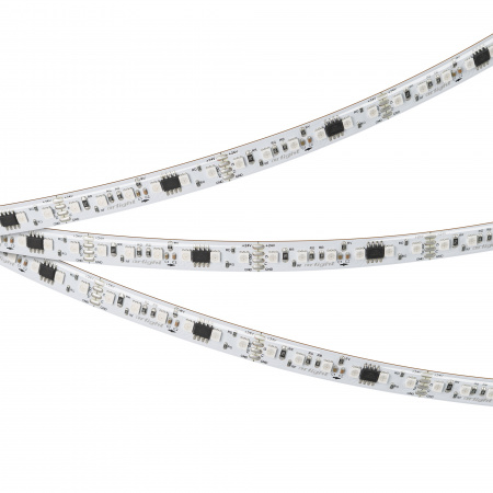 Лента герметичная SPI-SE-A120-10mm 24V RGB-PX6-BPT (23 W/m, IP65, 2835, 5m) (Arlight, бегущий огонь)