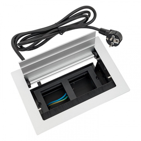 EKF PROxima Встраиваемый настольный лючок, 4 модуля, C-Line