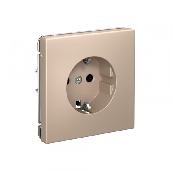 Systeme Electric ArtGallery Песочный Розетка с заземлением, 16А, механизм