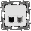 Legrand Etika Белый Розетка тел.+ комп. (RJ11+RJ45) 5 категория  UTP