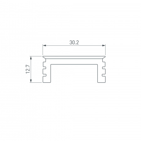 Экран LINE-3535-BENT-SIDE-2M OPAL (Arlight, -)