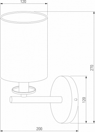 Настенный светильник 60146/1 латунь Eurosvet Caprera
