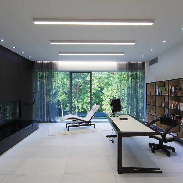 Линейный светодиодный накладной односторонний светильник 53см 10Вт 4200К матовое серебро 101-100-30-53 Elektrostandard Grand a041487