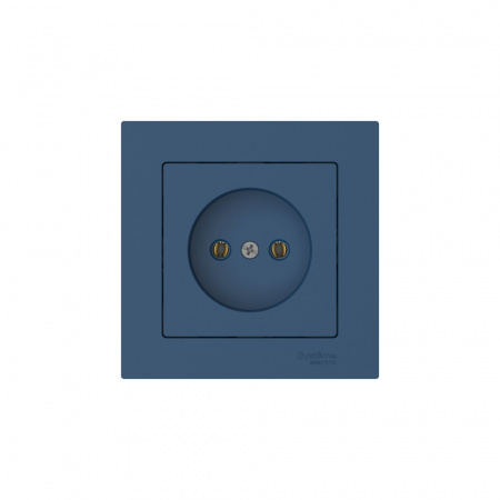 Systeme Electric AtlasDesign Аквамарин Розетка без заземления, 16А, в сборе, быстрозажим. клем.