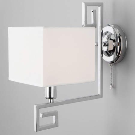 Бра с квадратным абажуром 60115/1 хром Eurosvet Alma