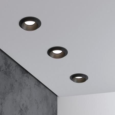 Светильник встраиваемый GU10 чёрный 25007/01 25007/01 Elektrostandard Senso a064251