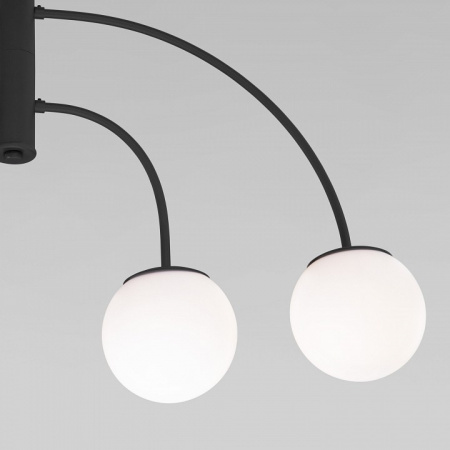 Потолочный светильник со стеклянным плафоном 30179/4 черный Eurosvet Cenacolo