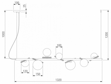 Подвесной светильник 50382 Eurosvet Salut