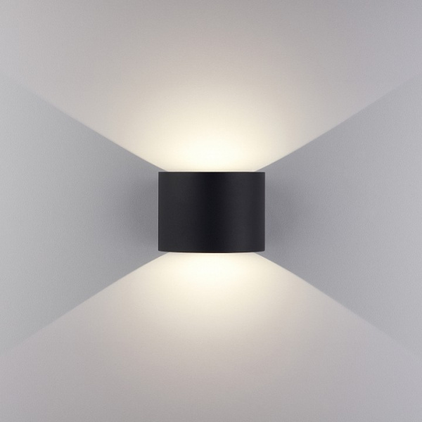 Blade черный уличный настенный светодиодный светильник 1518 TECHNO LED Elektrostandard Blade a038828