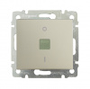 Legrand Valena Крем Выключатель двухполюсный с индикацией 10A 250В