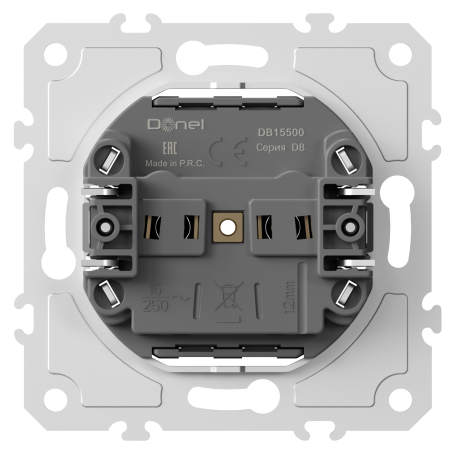 Donel Механизм розетки без заземления 16А 250В~ на винтах, серия DB, DB15500