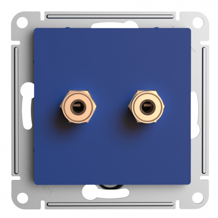 SE AtlasDesign Аквамарин Аудиорозетка двойная