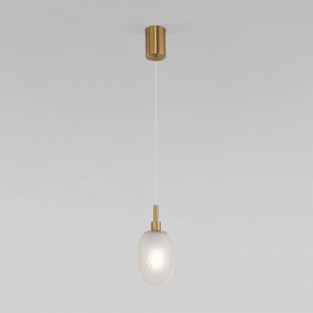 Подвесной светильник со стеклянным плафоном 50266/1 прозрачный Eurosvet Pineapple