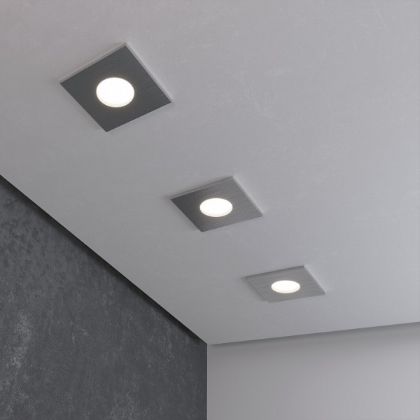 Влагозащищенный точечный светильник 126 MR16 серебро Elektrostandard Flicks a053363