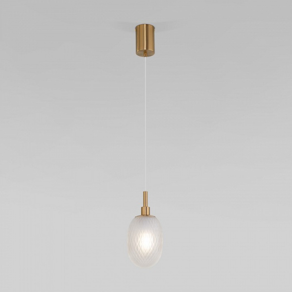 Подвесной светильник со стеклянным плафоном 50266/1 прозрачный Eurosvet Pineapple