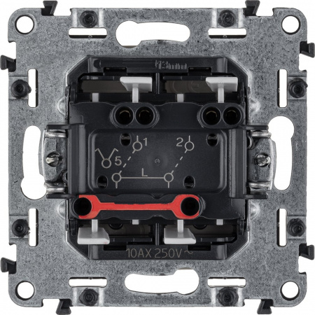 Legrand Valena LIFE DIY Сл.кость Выключатель 2-клавишный 10А 250В