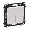 Legrand Valena LIFE DIY Бел Выключатель 2-клавишный 10А 250В