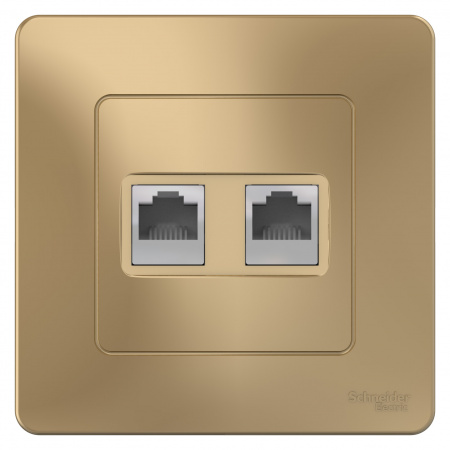 SE Blanca внутр Титан Розетка 2-ая компьютерная RJ45