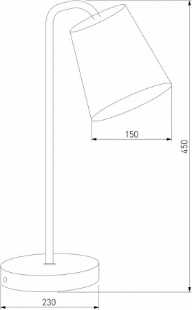 Настольная лампа 01134/1 белый Eurosvet Montero
