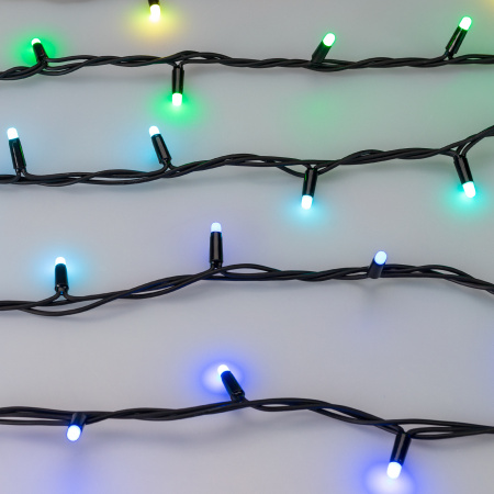 Arlight Светодиодная гирлянда ARD-STRING-PRO-10000-BLACK-100LED-MILK-LIVE RGB-DMX (24V, 10W) (Ardecoled, IP65)