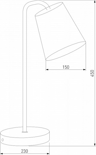 Настольная лампа 01134/1 черный Eurosvet Montero