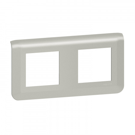 Legrand Mosaiс Рамка - Программа Mosaic - 2Х2 модуля - алюминий