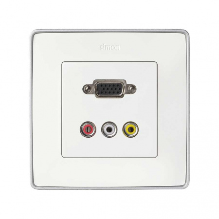 Simon 82 Detail Белая Накладка на механизм 7500092-039