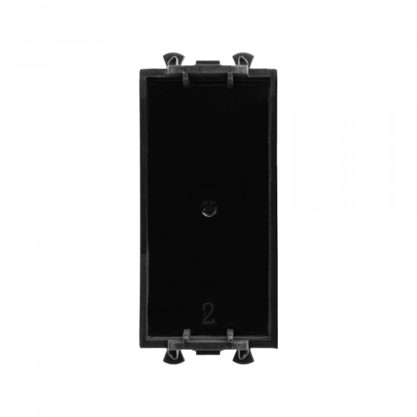 DKC Avanti Черный квадрат Заглушка 1 модуль