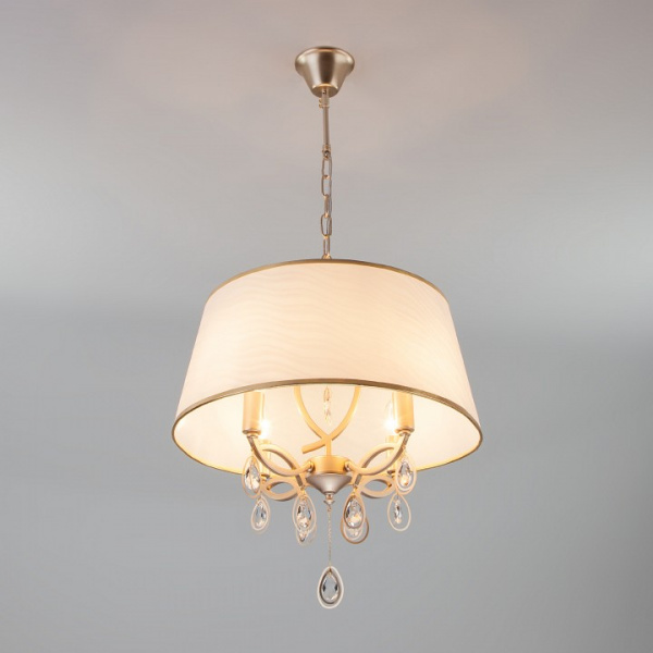 Подвесная люстра 60091/4 перламутровое золото Eurosvet Salita