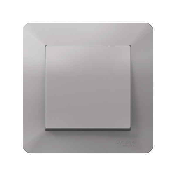 Systeme Electric AtlasDesign Air Алюминий/дымчатый черный Рамка 1-ая