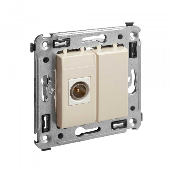 DKC Avanti Ванильная дымка Розетка TV одиночная