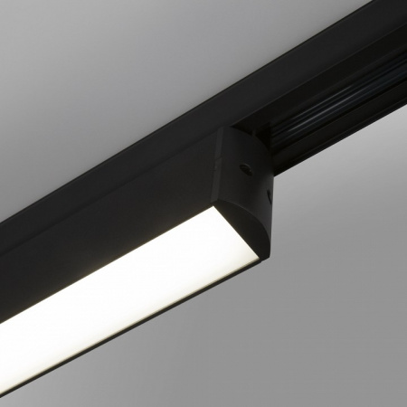 Трековый светодиодный светильник для трехфазного шинопровода X-Line черный матовый X-Line черный матовый 28W 4200K (LTB55) трехфазный Elektrostandard X-Line a052446