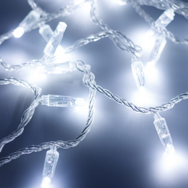 Arlight Светодиодная гирлянда ARD-STRING-CLASSIC-10000-CLEAR-100LED-STD WHITE (230V, 7W) (Ardecoled, IP65)