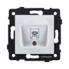 Розетка телефонная RJ11, белый Kollinger REA-009WH для Aspekt, Eleganz, Reflex