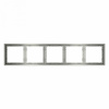 Рамка пластиковая VOLTUM S70 на 5 постов, (сталь)