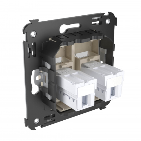 DKC Avanti Ванильная дымка Розетка телефонная двойная