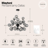 Подвесной светильник Modern MOD545PL-24B Maytoni Dallas