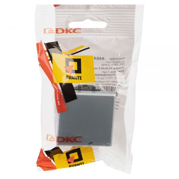 DKC Avanti Закаленная сталь Кнопка одноклавишная 2 модуля