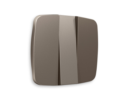 Лицевая панель OMEGA (Темная бронза матовый) для 3-клавишных выключателей QUANT OP6350