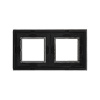 DKC Avanti Черный Стекло Рамка 4 модуля