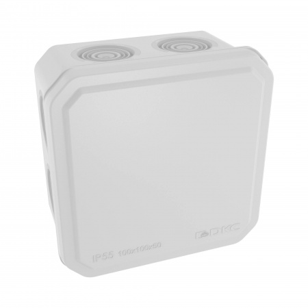 DKC Коробка ответвительная с 8+2 кабельными вводами д.25/20 мм, IP55,100х100х50 мм