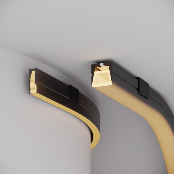 Arlight Силиконовый профиль WPH-FLEX-0612-SIDE-S8-10m BLACK (Силикон)