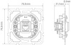 Donel Механизм розетки RJ45 одиночная cat.6/ClassE-8, серия D16, DO16100