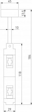 Esthetic Magnetic Декоративная стойка двойная h184mm SMALL 85144/00 Elektrostandard Esthetic Magnetic a065436